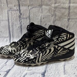 Adidas Black and White Athletic Cleats